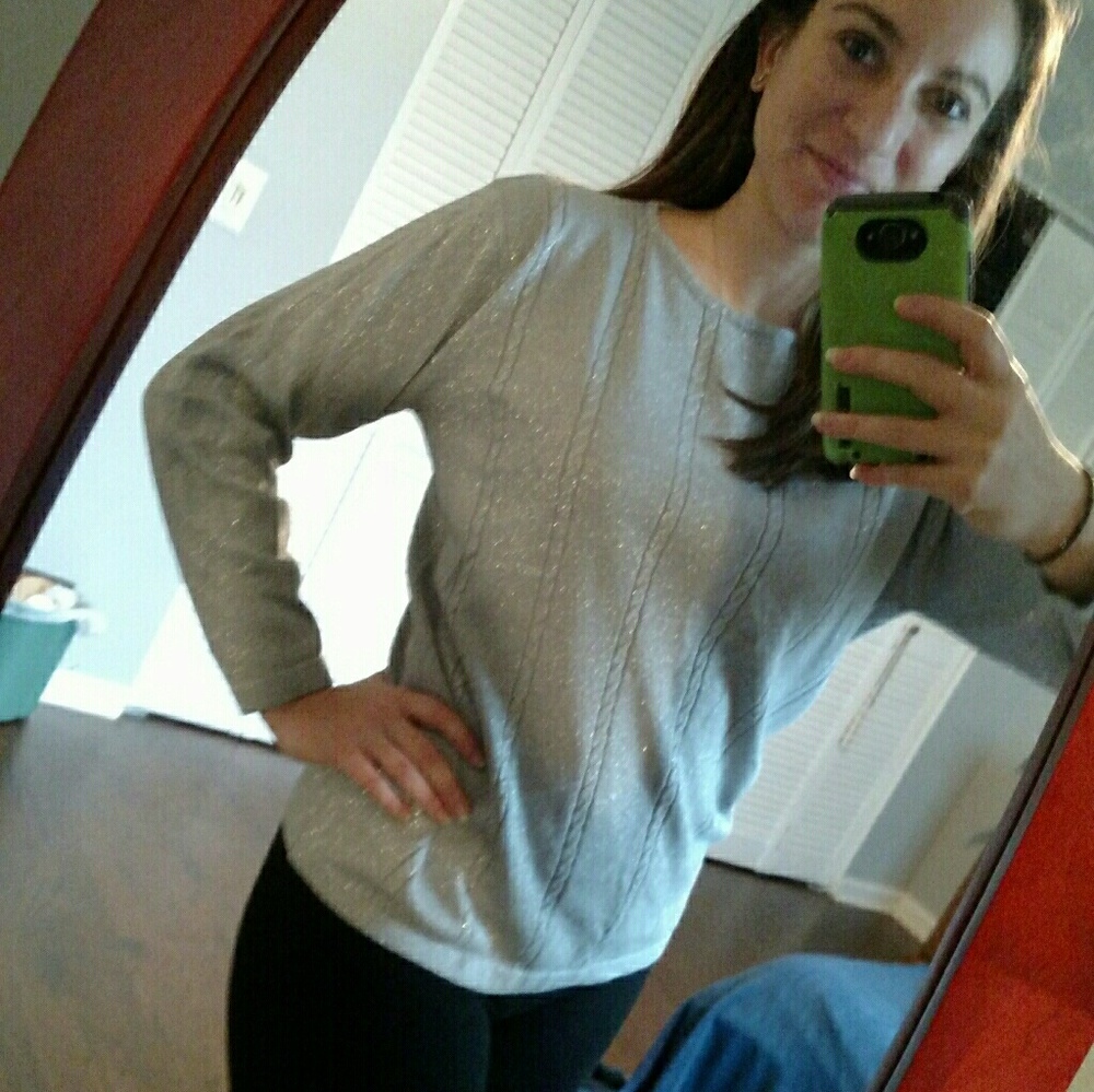 Silver lightweight sweater